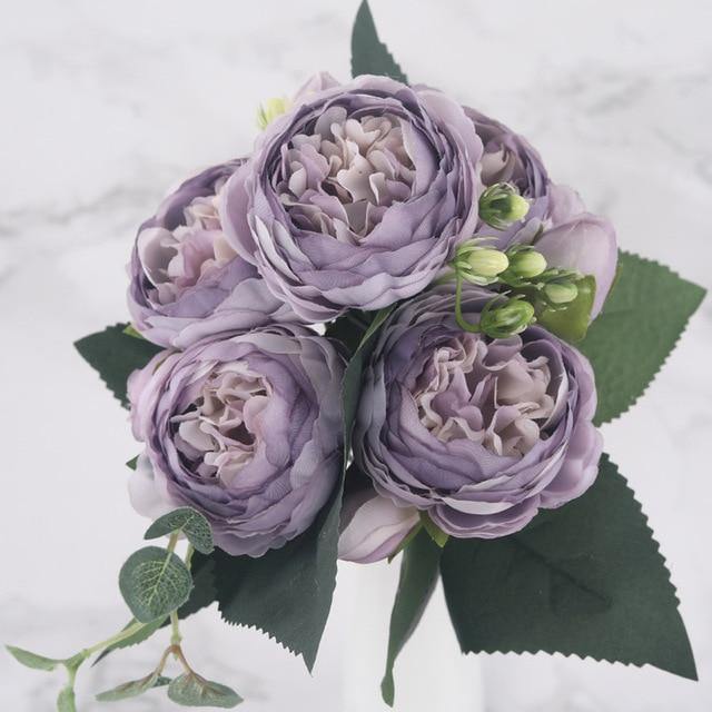FauxPaeonia – 9-delade Konstgjorda Pioner i Siden