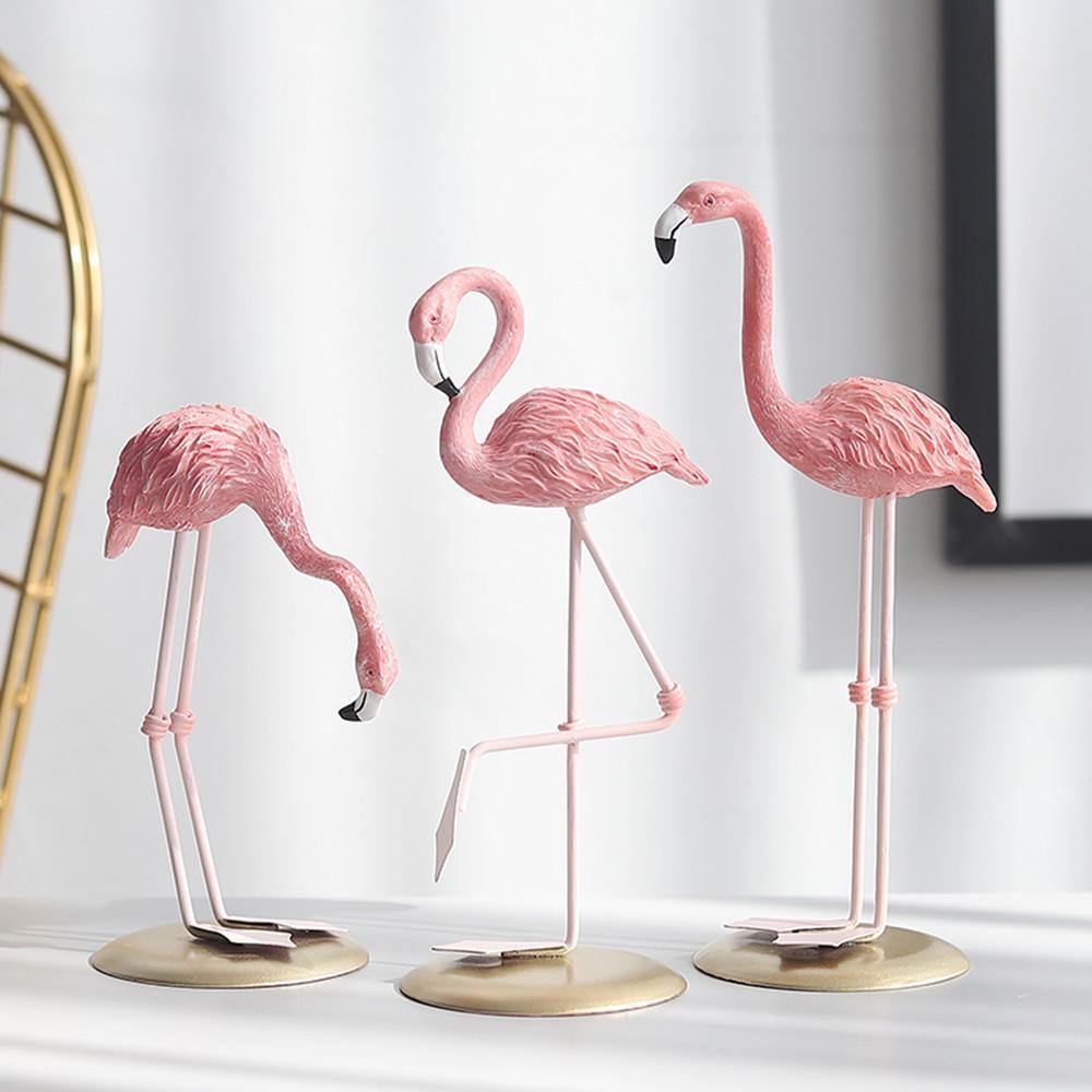Exotiska Flamingo Statyetter