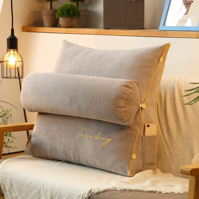 Läskudde med Ryggstöd – Ergonomiskt Ryggkudde för Säng & Soffa
