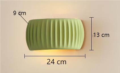 RibbedLuxe – Art Deco Vägglampa i Resin