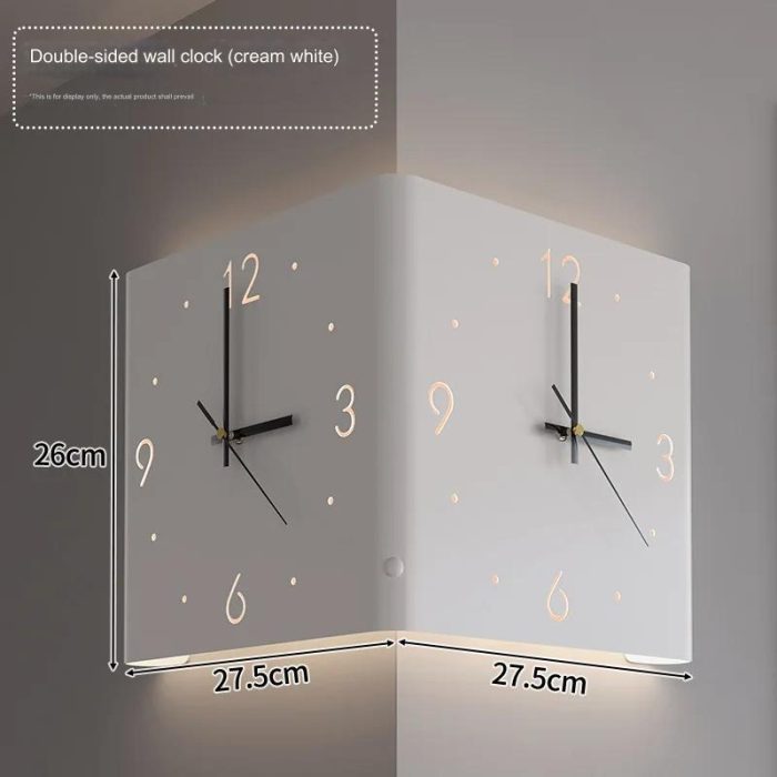 DubbelCirkel – Minimalistisk Väggklocka med Konstnärlig Design
